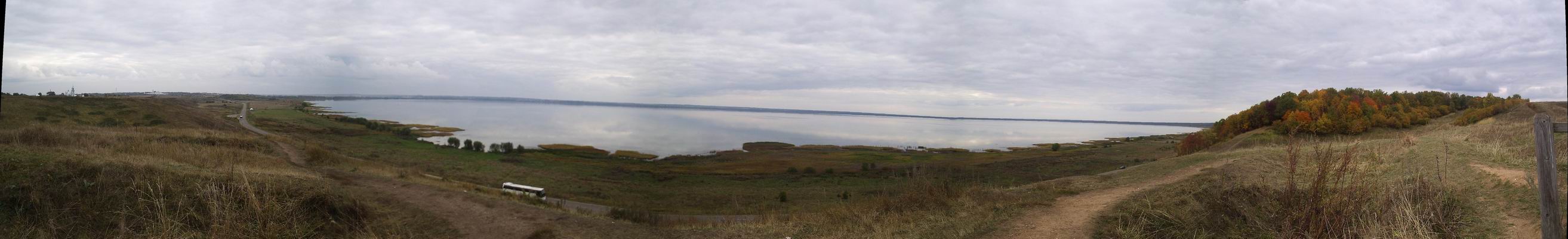 Плещеево озеро. Вид с Александровой горы. Переславль-Залесский